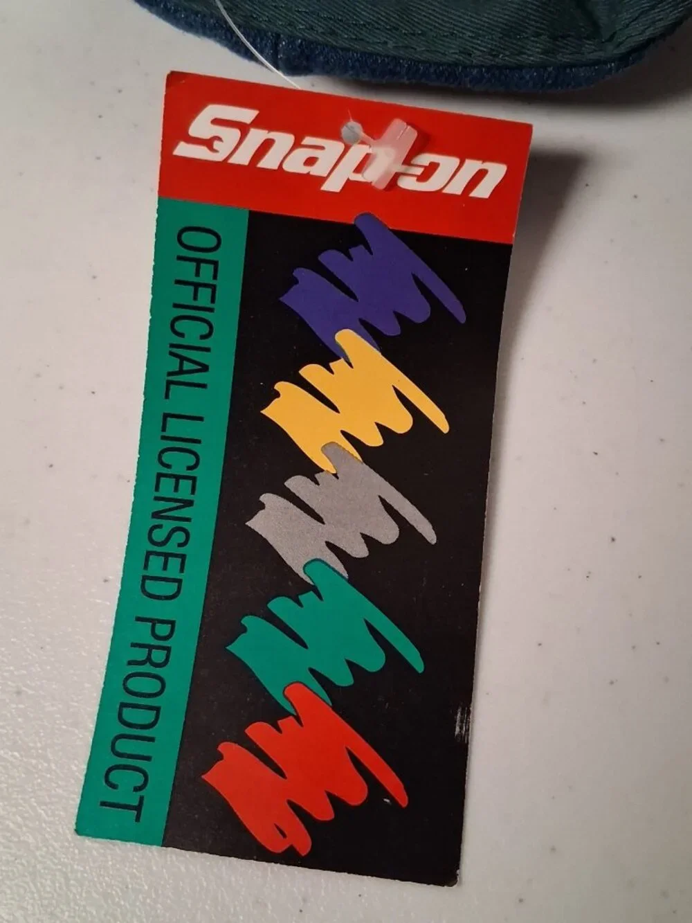 Vintage 1990s Snap On Tools Cap Hat Swingster Denim Strap Back Tool Mechanic NEW